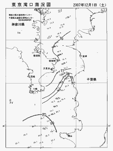 東京湾口海況図(2007/12/01)