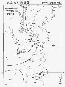 東京湾口海況図(2007/12/05)