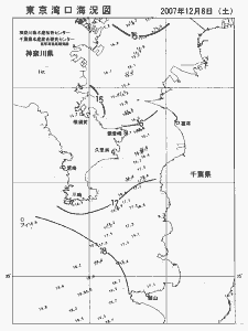 東京湾口海況図(2007/12/08)