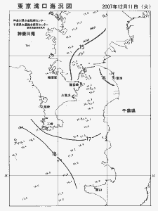 東京湾口海況図(2007/12/11)