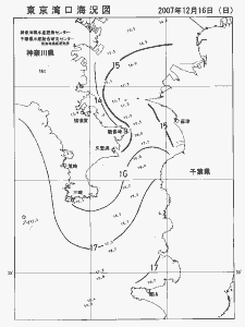 東京湾口海況図(2007/12/16)