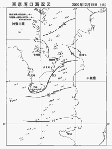 東京湾口海況図(2007/12/18)