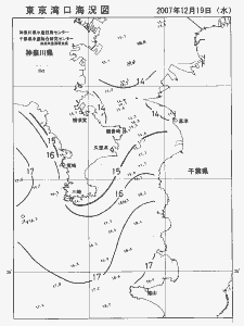 東京湾口海況図(2007/12/19)