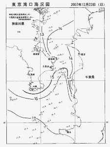 東京湾口海況図(2007/12/23)