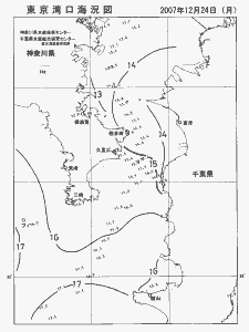 東京湾口海況図(2007/12/24)