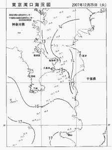 東京湾口海況図(2007/12/25)