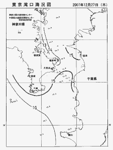 東京湾口海況図(2007/12/27)