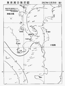 東京湾口海況図(2007/12/28)
