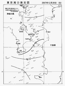 東京湾口海況図(2007/12/30)