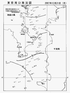 東京湾口海況図(2007/12/31)