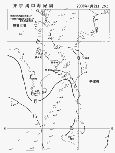東京湾口海況図(2008/01/02)