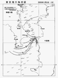 東京湾口海況図(2008/01/06)