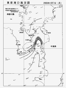 東京湾口海況図(2008/01/07)