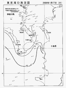 東京湾口海況図(2008/01/17)