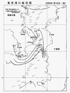 東京湾口海況図(2008/01/18)