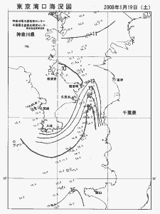 東京湾口海況図(2008/01/19)