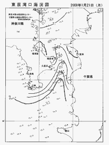 東京湾口海況図(2008/01/21)