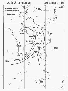 東京湾口海況図(2008/01/25)