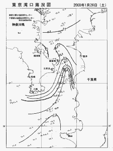 東京湾口海況図(2008/01/26)