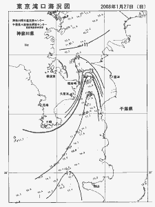 東京湾口海況図(2008/01/27)