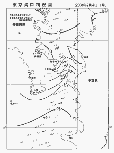 東京湾口海況図(2008/02/04)
