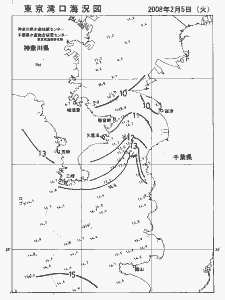 東京湾口海況図(2008/02/05)