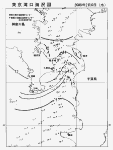 東京湾口海況図(2008/02/06)
