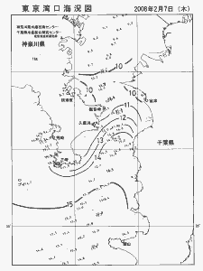 東京湾口海況図(2008/02/07)