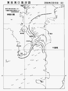 東京湾口海況図(2008/02/10)
