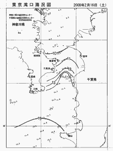 東京湾口海況図(2008/02/16)