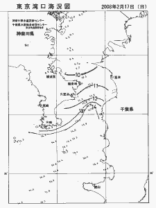 東京湾口海況図(2008/02/17)