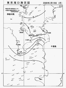 東京湾口海況図(2008/02/18)