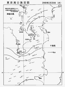 東京湾口海況図(2008/02/20)