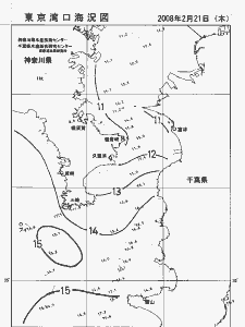 東京湾口海況図(2008/02/21)