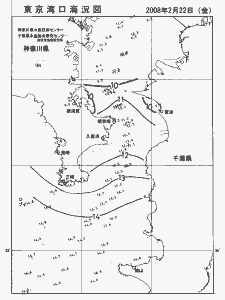 東京湾口海況図(2008/02/22)