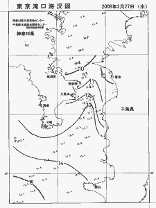 東京湾口海況図(2008/02/27)