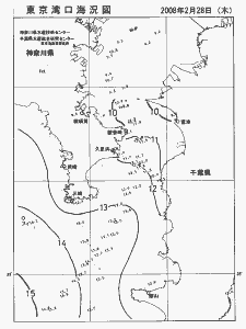 東京湾口海況図(2008/02/28)