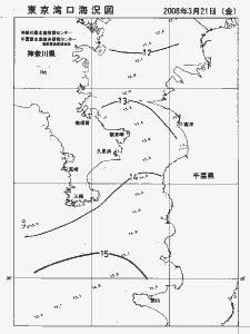 東京湾口海況図(2008/03/21)