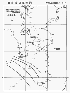 東京湾口海況図(2008/03/22)