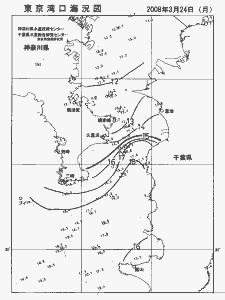 東京湾口海況図(2008/03/24)