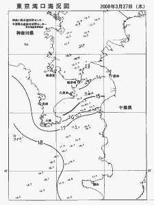 東京湾口海況図(2008/03/27)