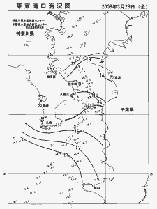 東京湾口海況図(2008/03/28)