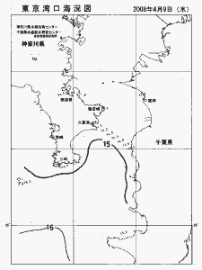 東京湾口海況図(2008/04/09)