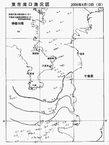 東京湾口海況図(2008/04/13)