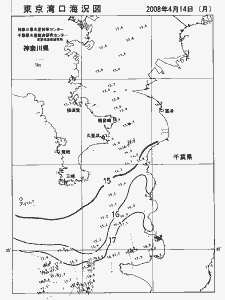 東京湾口海況図(2008/04/14)