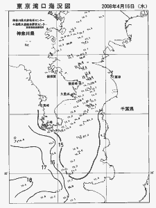 東京湾口海況図(2008/04/16)