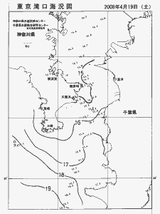 東京湾口海況図(2008/04/19)