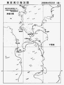 東京湾口海況図(2008/04/25)