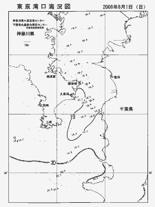 東京湾口海況図(2008/06/01)
