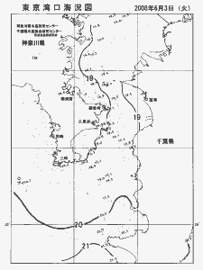 東京湾口海況図(2008/06/03)